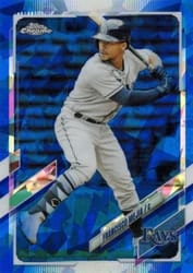 2021 Topps Chrome Update Sapphire Edition Base Set Francisco Mejia #US219 card