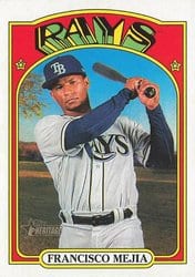 2021 Topps Heritage Base Set Francisco Mejia #690 card