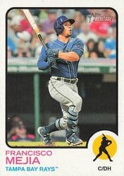 2022 Topps Heritage Base Set Francisco Mejia #425 card