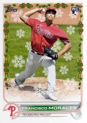 2022 Topps Holiday Base Set Francisco Morales #HW154 card