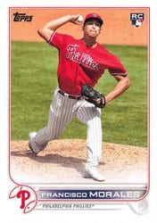 2022 Topps Update Base Set Francisco Morales #US318 card