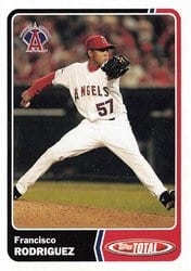 2003 Topps Total Base Set Francisco Rodriguez #10 card