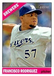 2015 Topps Heritage Base Set Francisco Rodriguez #51 card