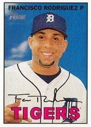 2016 Topps Heritage Base Set Francisco Rodriguez #11 card