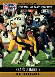 1990 Pro Set Base Set Franco Harris #25 card