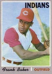 1970 Topps Base Set Frank Baker #704 card