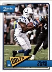 2018 Panini Classics Base Set Frank Gore #45 card