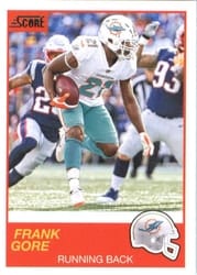 2019 Score Base Set Frank Gore #134 card