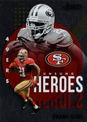 2021 Panini Absolute Unsung Heroes Frank Gore #18 card