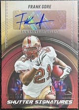 2024 Panini Luminance Shutter Signatures Frank Gore #SS-FGE card