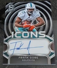 2024 Panini Spectra Icons Autographs Frank Gore #I-FGE card