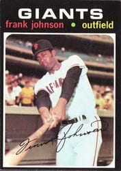 1971 Topps Base Set Frank Johnson #128 card