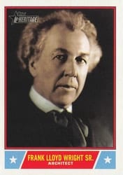 2025 Topps Heritage Notable Americans Frank Lloyd Wright Sr. #NS-43 card