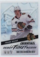 2024-25 Upper Deck Credentials Acetate Debut Ticket Access Frank Nazar #DTAA-FN card