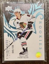 2024-25 Upper Deck Ice Exquisite Collection Rookies Frank Nazar #R-5 card