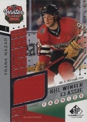 2025-26 SP Game Used 2025 Winter Classic Fabrics Frank Nazar #WCF-15 card