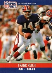 1990 Pro Set Base Set Frank Reich #441 card