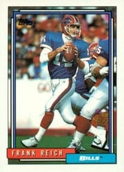 1992 Topps Base Set Frank Reich #524 card