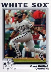 2004 Topps Base Set Frank Thomas #49 card
