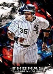 2018 Topps Fire Base Set Frank Thomas #134 card