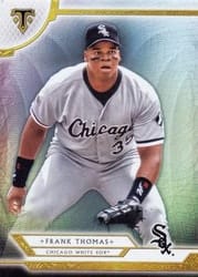 2018 Topps Triple Threads Base Set Frank Thomas #80 card