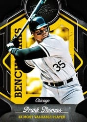 2019 Panini Leather & Lumber Benchmarks Frank Thomas #B-1 card