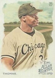 2019 Topps Allen & Ginter Base Set Frank Thomas #118 card