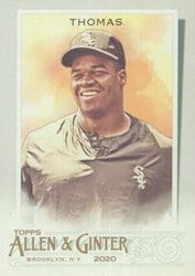 2020 Topps Allen & Ginter Base Set Frank Thomas #96 card