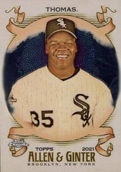 2021 Topps Allen & Ginter Chrome Base Set Frank Thomas #127 card
