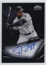 2021 Topps Chrome Black Autographs Frank Thomas #CBA-FT card