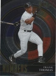 2022 Panini Select Numbers Frank Thomas #SN9 card