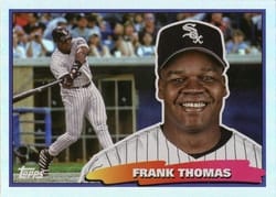 2022 Topps Archives 1988 Topps Big Foil Frank Thomas #88BF-45 card