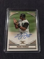 2022 Topps Definitive Collection Images Autographs Frank Thomas #DIA-FT card
