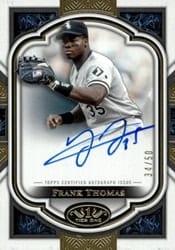 2023 Topps Tier One Next Level Autographs Frank Thomas #NLA-FT card