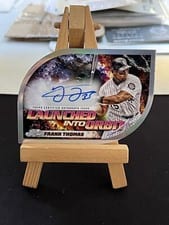 2024 Topps Cosmic Chrome Launched Into Orbit Autographs Frank Thomas #LIOA-FT card