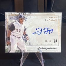 2025 Topps Museum Collection Showpieces Autographs Frank Thomas #SA-FTH card