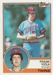 1983 Topps Base Set Frank Viola #586 card