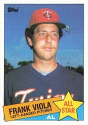 1985 Topps Base Set Frank Viola #710 card