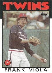 1986 Topps Base Set Frank Viola #742 card