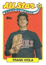 1989 Topps Base Set Frank Viola #406 card