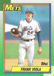 1990 Topps Base Set Frank Viola #470 card