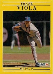 1991 Fleer Base Set Frank Viola #165 card