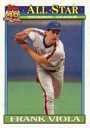 1991 Topps Base Set Frank Viola #406 card