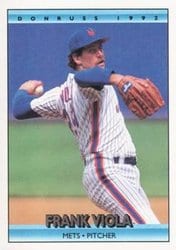 1992 Donruss Base Set Frank Viola #498 card