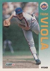 1992 Fleer Base Set Frank Viola #518 card