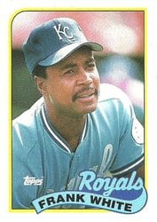 1989 Topps Base Set Frank White #25 card