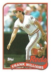 1989 Topps Base Set Frank Williams #172 card