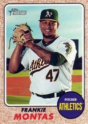 2017 Topps Heritage Base Set Frankie Montas #545 card