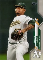 2020 Topps Base Set Frankie Montas #463 card
