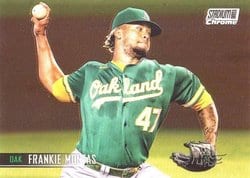 2021 Stadium Club Chrome Base Set Frankie Montas #106 card